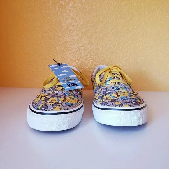 VANS Era X The Simpsons Itchy & Scratchy 2020 Yellow Sneakers Shoes Men's US 11